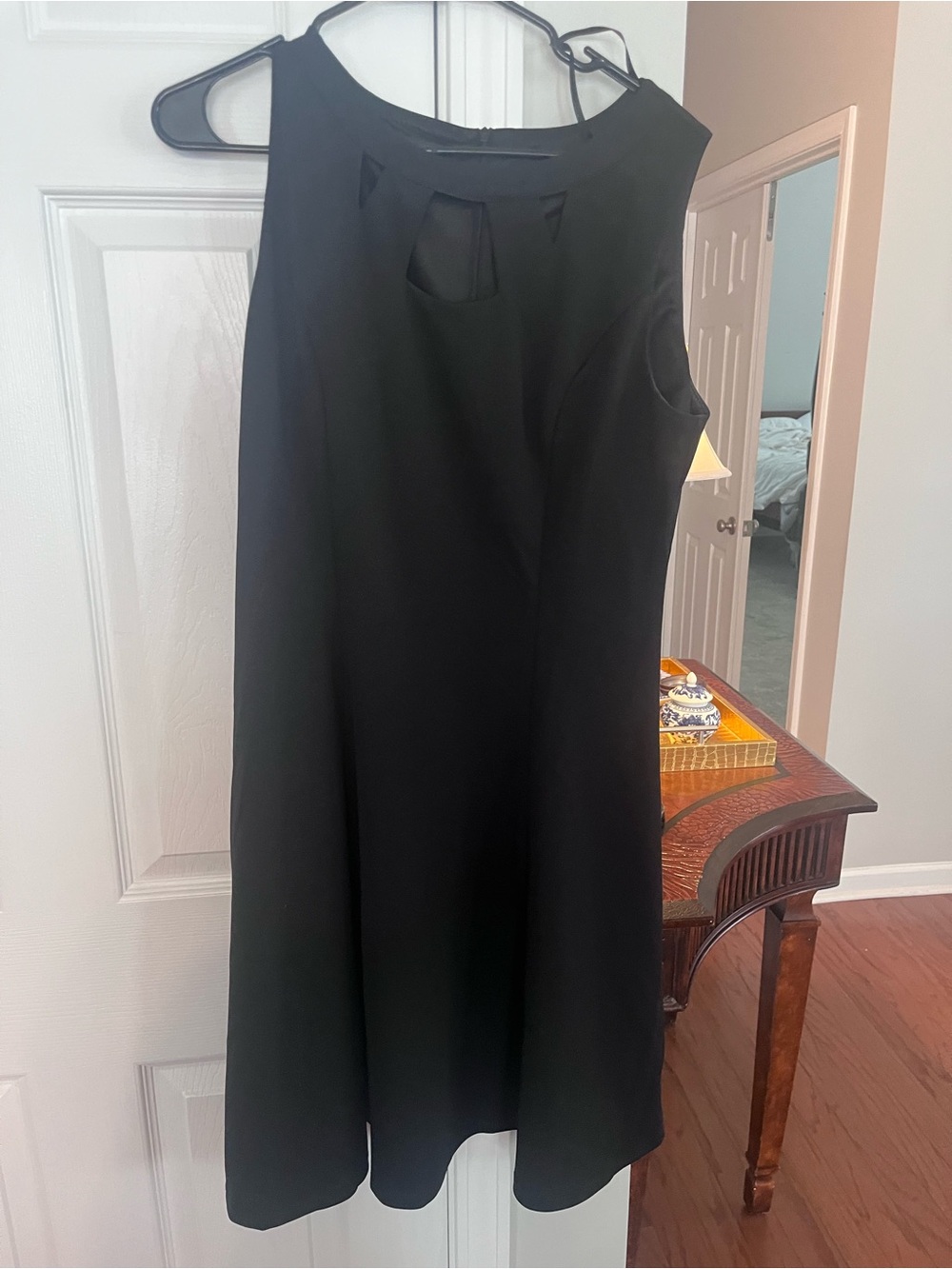 Classic Black Sleeveless A-Line Dress
